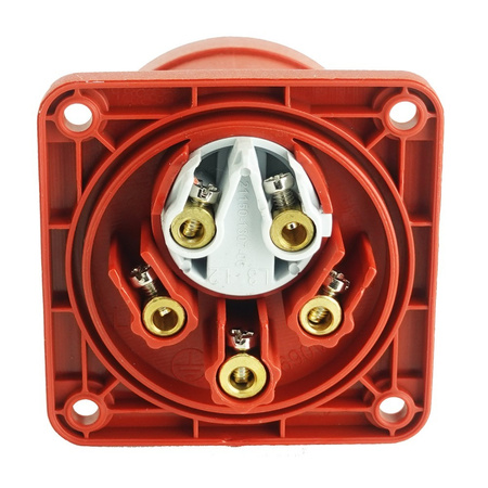 Wtyczka tablicowa CEE zwrotnica faz prosta 5P 32A 400V IP44 2443
