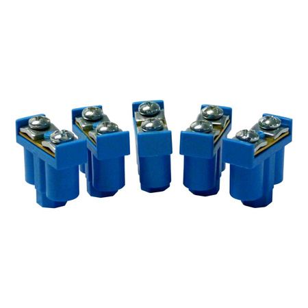 5szt Zacisk podwójny 2x1-4mm2 400V nieb 8158 ViPlast 092-06