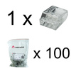 Złączka do puszek instalacyjnych 2x0.5-2.5 mm² VDE DGN 1 sztuka DG228-3.5-02P-1Y-00A