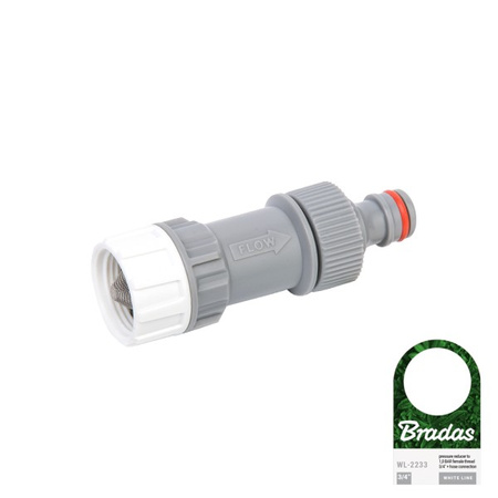 Reduktor ciśnienia do 1,0 BAR z filtrem GW 3/4" i nyplem Bradas WL-2233