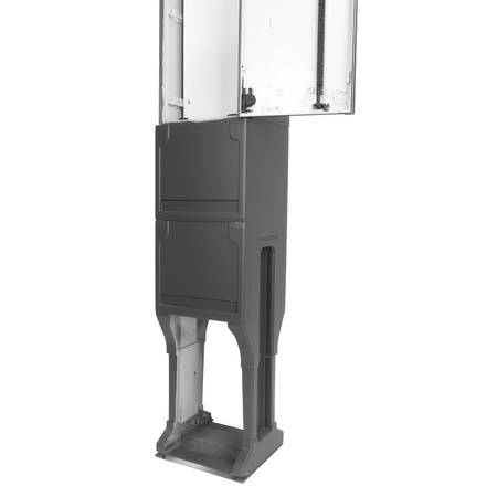 Słupek dystrybucyjny 170x26x24cm pusta obudowa do wkopania fundamentowa termoutwardzalna  antracytowa Doktorvolt DV-6104