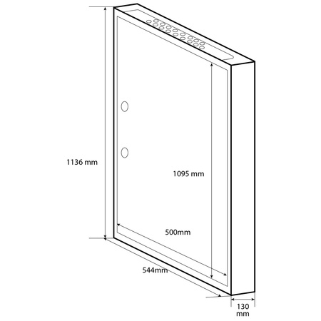 Doktorvolt Rozdzielnica natynkowa 6x24 modułowa metalowa IP30 MN144/6/24