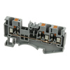 Złączka szynowa 2,5mm2 1P 3-przewodowa zacisk push-in szara UL DS2.5-TW-01P-11-00AH