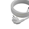 Przewód przyłączeniowy 10m z wtyczką kątową Uni-Schuko 250V 16A 3x1,5 mm² OMY PP-50 biały W-98426