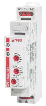 RPC-1MD-UNI Przekaźnik czasowy 1P, 16A, 12..240 V AC/DC, AgSnO2