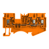 Złączka szynowa 4mm2 1P 3-przewodowa zacisk push-in pomarańczowa DS4-TW-01P-15-00A(H)