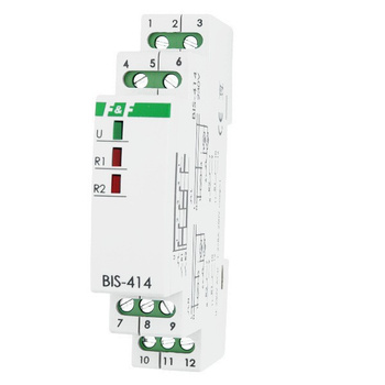 Przekaźnik impulsowy sekwencyjny świecznikowy 2x8A BIS-414 230V F&F 5755