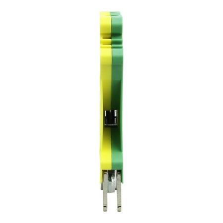 Złączka szynowa przelotowa żółto-zielona PE śrubowa 2,5mm2 1P VDE UL PC2.5-PE-01P-1Y-00AH