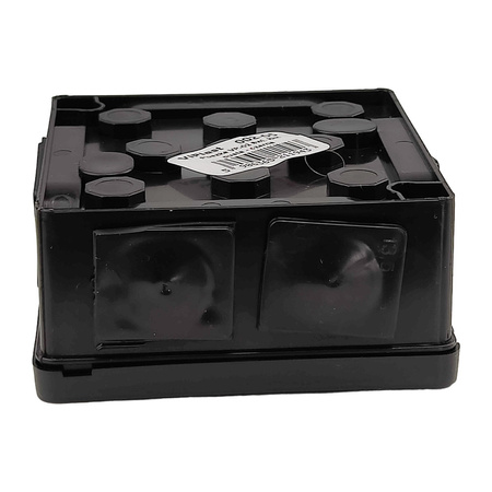 Puszka natynkowa IP55 ViPlast Czarna 86x86x40mm VP-02 002-05