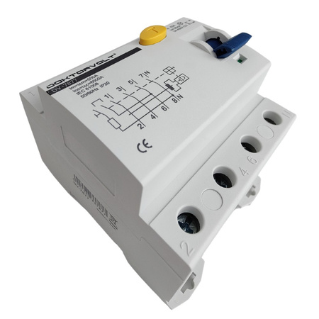Doktorvolt Wyłącznik różnicowoprądowy 63A 4P 30mA Typ AC RCD DV-7877