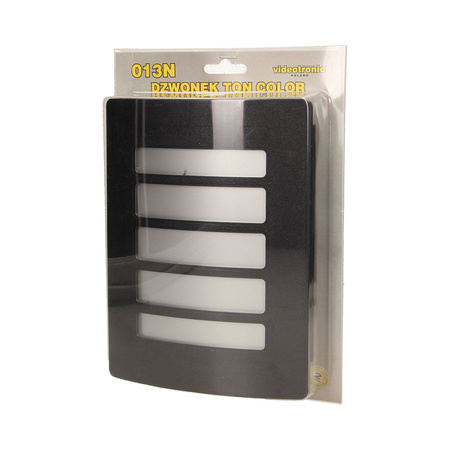 Dzwonek Gong Ton Color 230V czarno-srebrny 013N/CZ-SR