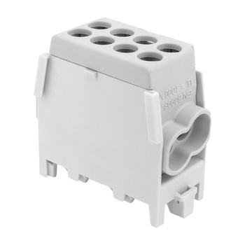 Blok rozdzielczy zacisk odgałęźny HLAK 25-1/2/25 M2 szary mostek 1P 1,5-25 mm2 Pollmann 2080188