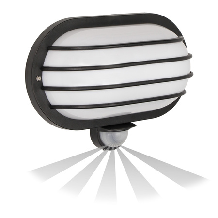 SOLANO. oprawa ogrodowa z czujnikiem ruchu 180st. 1x60W. E27. IP44. plastik. czarna OR-OP-307BE27ZMR