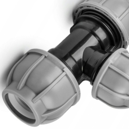 Trójnik do rur PE 50 / 25 / 50 mm PN10 BRADAS DSRA10T5025