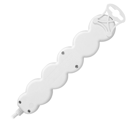 Przedłużacz 5-krotny 2P+Z (schuko). 1.5m H05VV-F 3x1.0mm2. Imax 10A. biały ORAE13149(GS)/W/1,5M