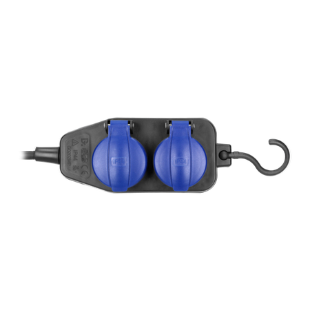 Przedłużacz warsztatowy bryzgoszczelny 5 m Schuko OR-AE-13160(GS)/5M