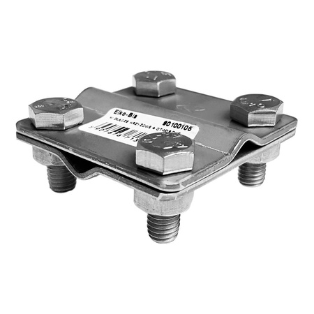 Złącze krzyżowe 4-śrubowe uchwyt odgromowy STAL NIERDZEWNA M8 1.1 NI