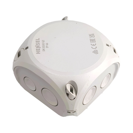Puszka odgałęźna Hensel 84x84x55mm obudowa elektroinstalacyjna IP66 szara DK 0100 GZ