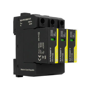 Ogranicznik przepięć PV typ 2 40kA SLP-PV1000 V/Y do 1020V DC szyna DIN warystorowy ochronnik przepięciowy fotowoltaiczny A04302