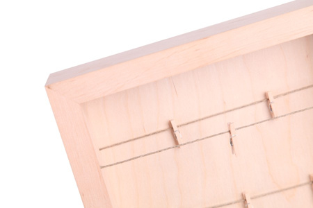 Drewniana ramka 3D + klamerki, format A4, głębokość 4 cm R3DSO4A4 KLA