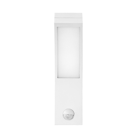 PIRYT LED 10W. oprawa ogrodowa z czujnikiem ruchu 140st. 850lm. IP54. 4000K. biała OR-OP-6109WLPMR4
