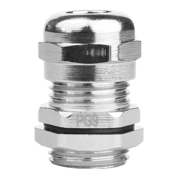 PG9 Dławnica kablowa 4-8mm IP68 mosiądz niklowany DGN DDL-PG9M-10AH