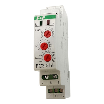 Przekaźnik czasowy 10- funkcyjny wielofunkcyjny F&F PCS-516 UNI