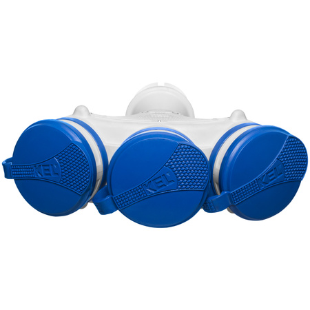 Rozgałęźnik przenośny szaro-niebieski R-X3/44S IP44 3×2P+Z 16A 250V Schuko W-01161