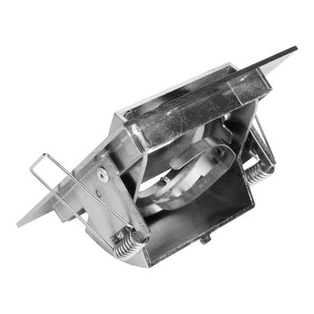Oprawa sufitowa punktowa - kwadratowa uchylna aluminiowa VILA inox GTV OP-VILAKW-02