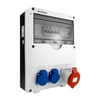 Rozdzielnica budowlana TD-S/FI 32A Zabezpieczona erbetka 2x230V Schuko Doktorvolt DV-6725-D