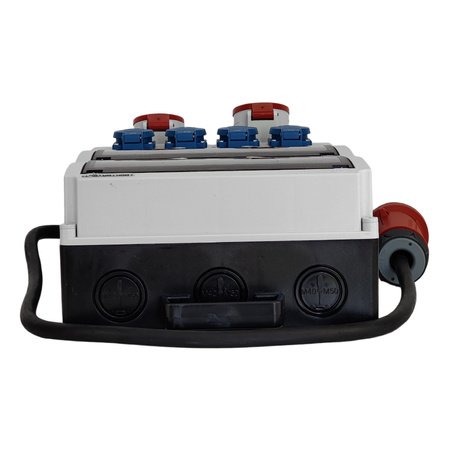 Rozdzielnica budowlana z licznikiem i kablem eXT-S/FI 32A 16A 4x230V SKH Schuko Mennekes Doktorvolt DV-2339-D