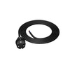 Przewód przyłączeniowy 2m z wtyczką prostą 250V 16A 3x1,5 mm² IP44 H07RN-F PP-40H czarny W-97212
