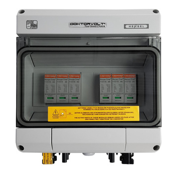 Rozdzielnica fotowoltaiczna solarna PV DC 1000V T1 T2 40kA 2-stringowa IP65 Doktorvolt DV-4579-FOT