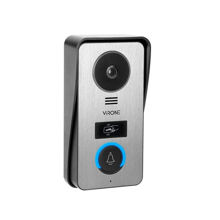 Bezsłuchawkowy zestaw wideo domofonowy CETI. monitor 7" z kartą pamięci TF. czytnikiem kart i breloków. IP44 VDP-60