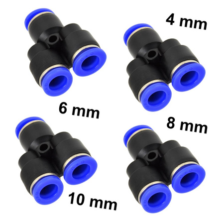 Złączka automatyczna węża PU/PE typ Y fi 10 mm G03063