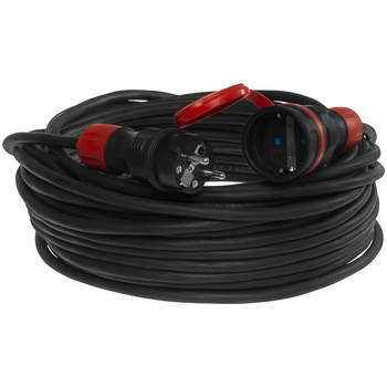 Przedłużacz PS-X1/44S 25m 250V 16A 2P+Z H05RR-F 3×1,5 mm² IP44 W-99169