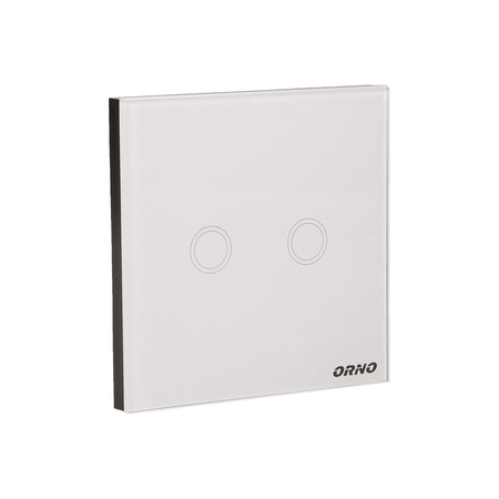 Bezprzewodowy podwójny. dotykowy wyłącznik światła. sterowany pilotem OR-GB-437