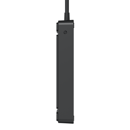 Listwa przepięciowa 6x gniazdo Schuko 3x USB-A 1x USB-C czarna W-00354
