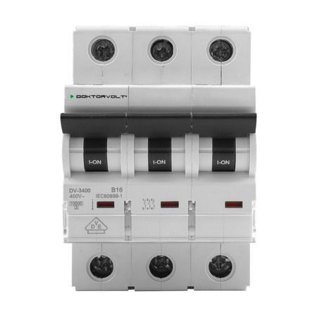 Wyłącznik nadprądowy MCB 10kA 3P 16A VDE B16A Doktorvolt DV-3400