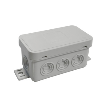 Puszka natynkowa 8-wlotowa wym/zew 80x45x41 mm IP54 szara ViPlast 038-03