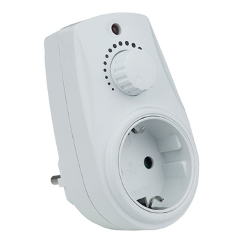 Ściemniacz z gniazdem sieciowym Schuko OR-AE-13114(GS)