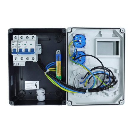 Uzbrojona rozdzielnica budowlana HL-S 32A 16A 2x230V Doktorvolt DV-5354-F