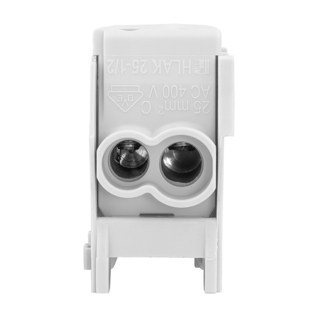 Blok rozdzielczy zacisk odgałęźny HLAK 25-1/2 M2 szary mostek 1P 1,5-25mm2 1,5-16mm2 Pollmann 208 2080136