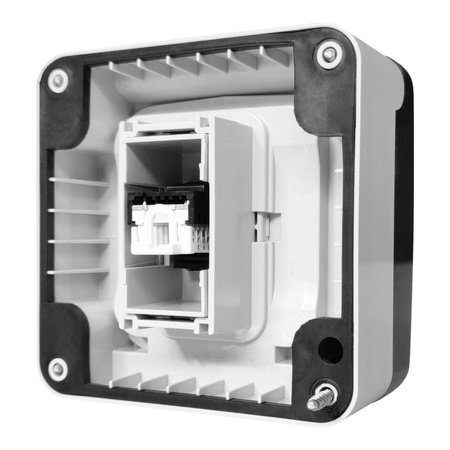 Gniazdo RJ45 w obudowie IP66 zamykane pojedyncze SCAME 137.6481.60