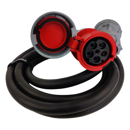 Przedłużacz siłowy 5m 63A/5P IP67 CEE 400V 5x16 mm2 Doktorvolt® DV-4742-CEE-63