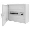 Rozdzielnica modułowa natynkowa 1x12 zabezpieczona 8xMCB 1xRCCB VDE okablowana skrzynka elektryczna Hager 245x305x96,5mm Doktorvolt DV-6296-NT