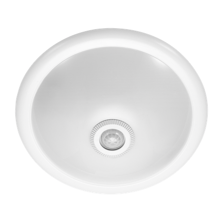 ROVO PC plafon oświetleniowy z czujnikiem ruchu 360st 2x40W E27 IP20 polikarbon mleczny CL/2xE27R-2