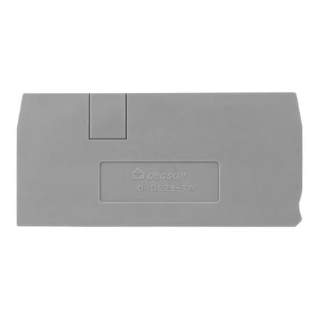 Płytka końcowa do złączki szynowej 2.5mm2 DS2.5-TW DGN D-DS2.5-TW-01P-11