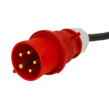 Rozdzielnica budowlana 2x16A 32A CEE 4x230V erbetka z uchwytem i kablem z wtyczka 32A CEE Doktorvolt DV-1437-F