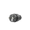 Wtyczka hermetyczna 230V 2P+Z TYP E IP44 16A czarna prosta W-89999